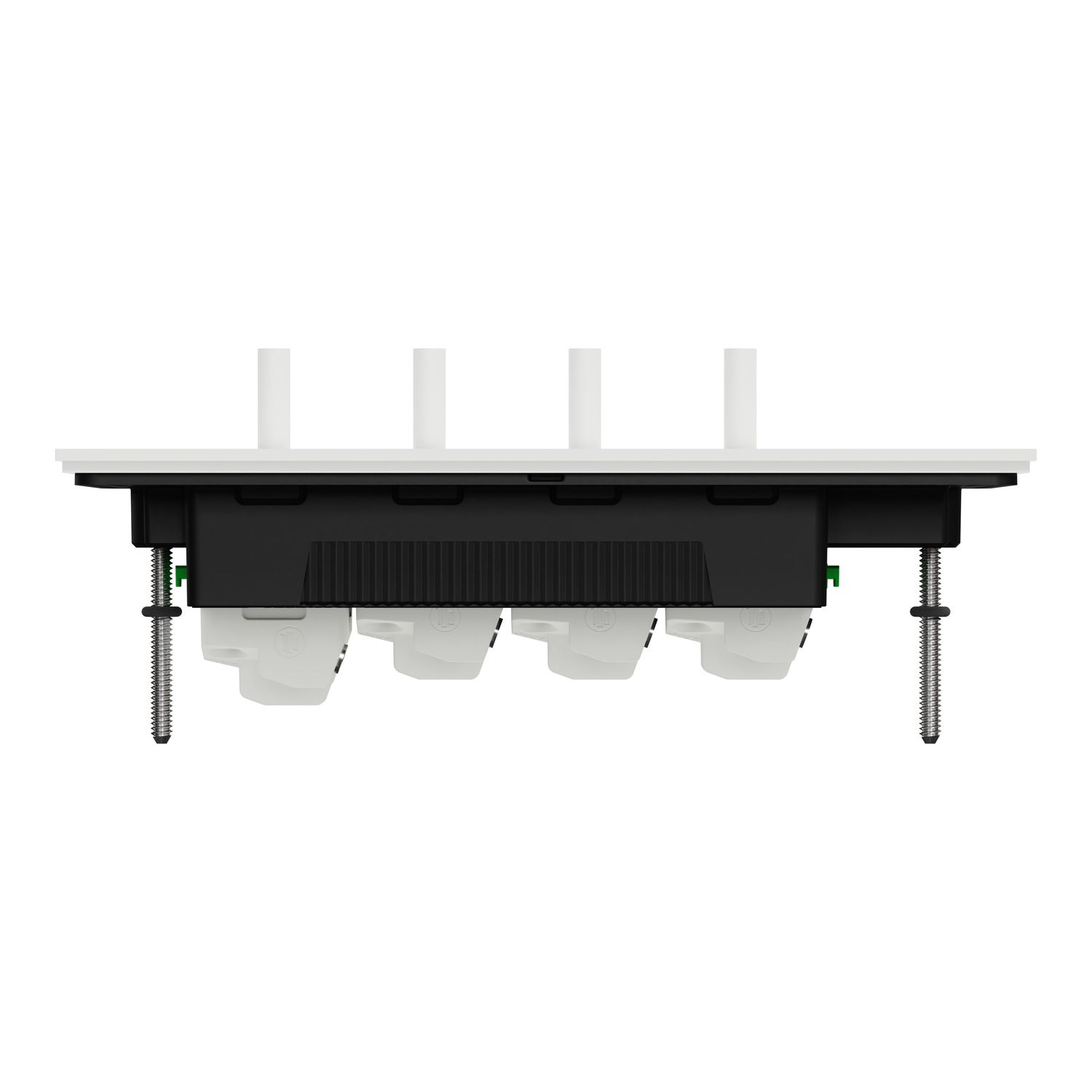 Picture of Flush Switch, Clipsal Solis T Series, Horizontal Mount, 4 Gang, 230V-240V, 10AX 1-Way/2-Way