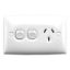 Picture of Single Switch Socket Outlet 250V 10A, Standard Series, Standard Size, 2 Pole, Removable Ex Switch