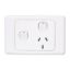 Picture of Single Switch Socket Outlet, 2000 Series, 250V, 10A, Removable Extra Switch