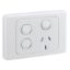 Picture of Single Switch Socket Outlet, 2000 Series, 250V, 10A, 2 Removable Extra Switch