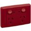 Picture of Twin Switch Socket Outlet, 2000 Series, 250V, 10A, Indicator