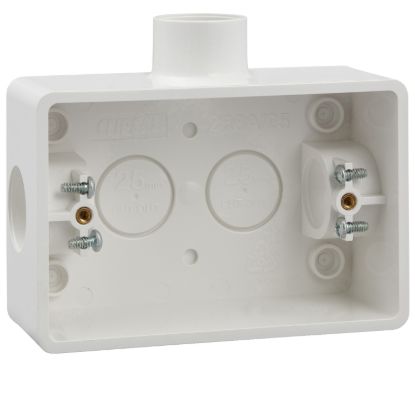 Picture of Mount Box, Clipsal - Mounting Accessories, 25mm Entries, Suits Slimline