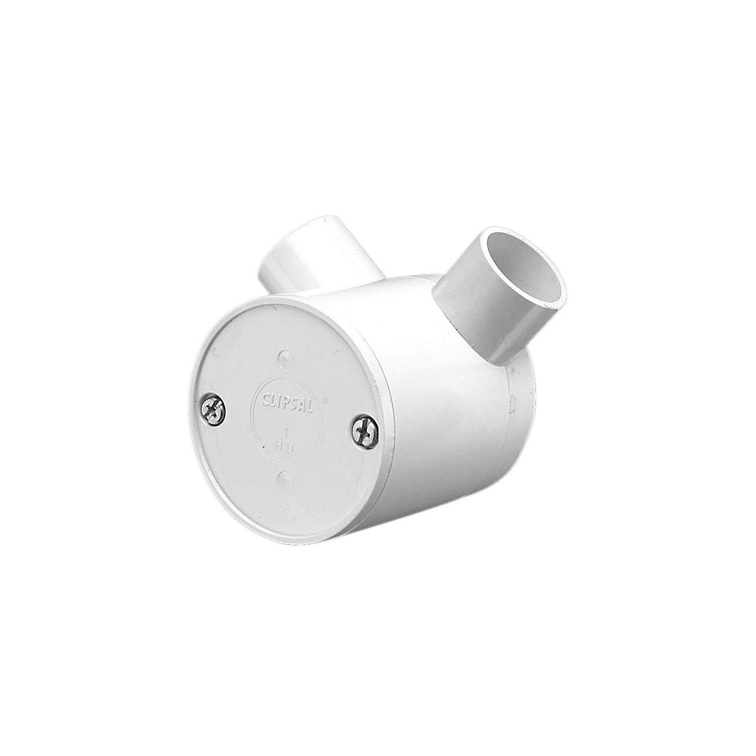 Picture of Junction Box, Clipsal - Cable Management, Standard Deep, 25mm I.D, 2 Way Angle Entry