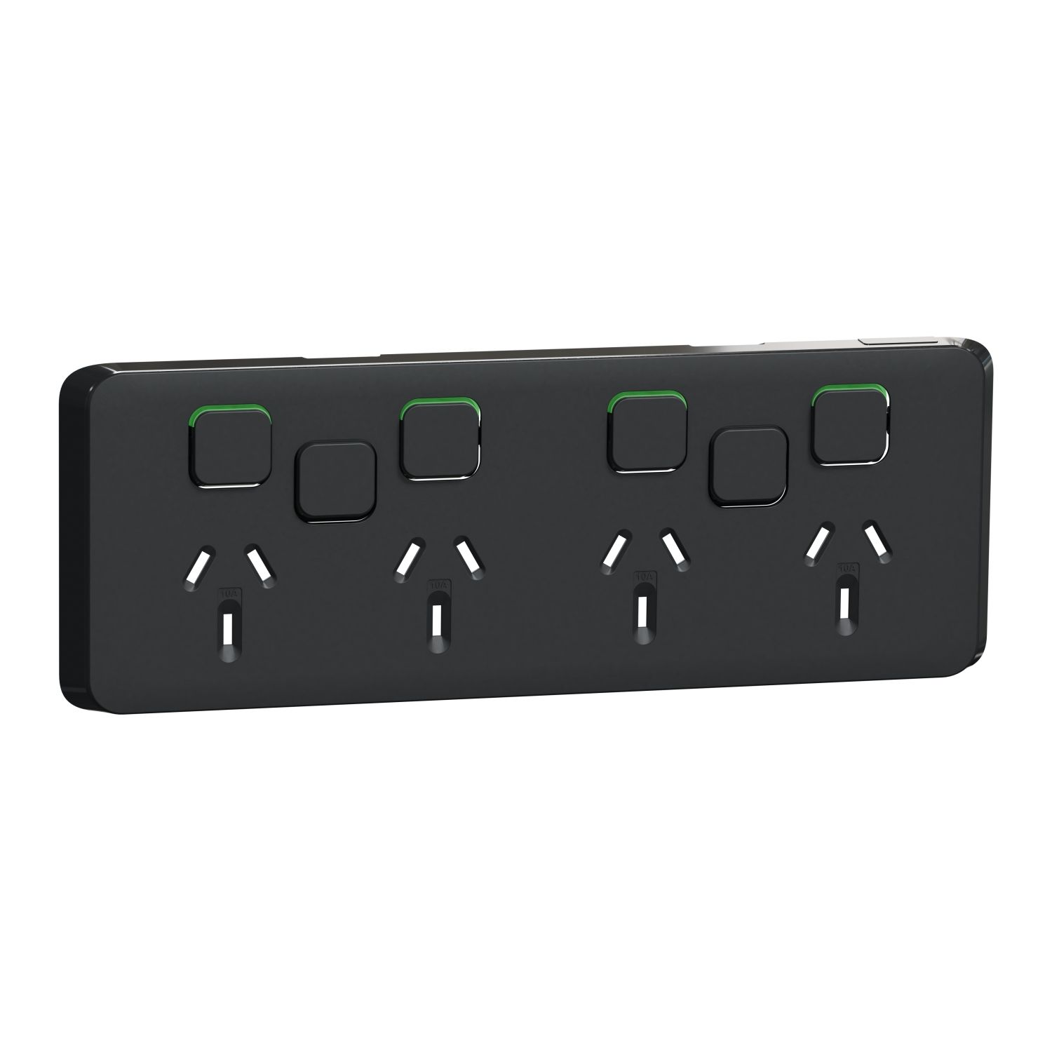 Picture of Skin Socket Switch, Clipsal Iconic, Horizontal Quad, 10A 250V