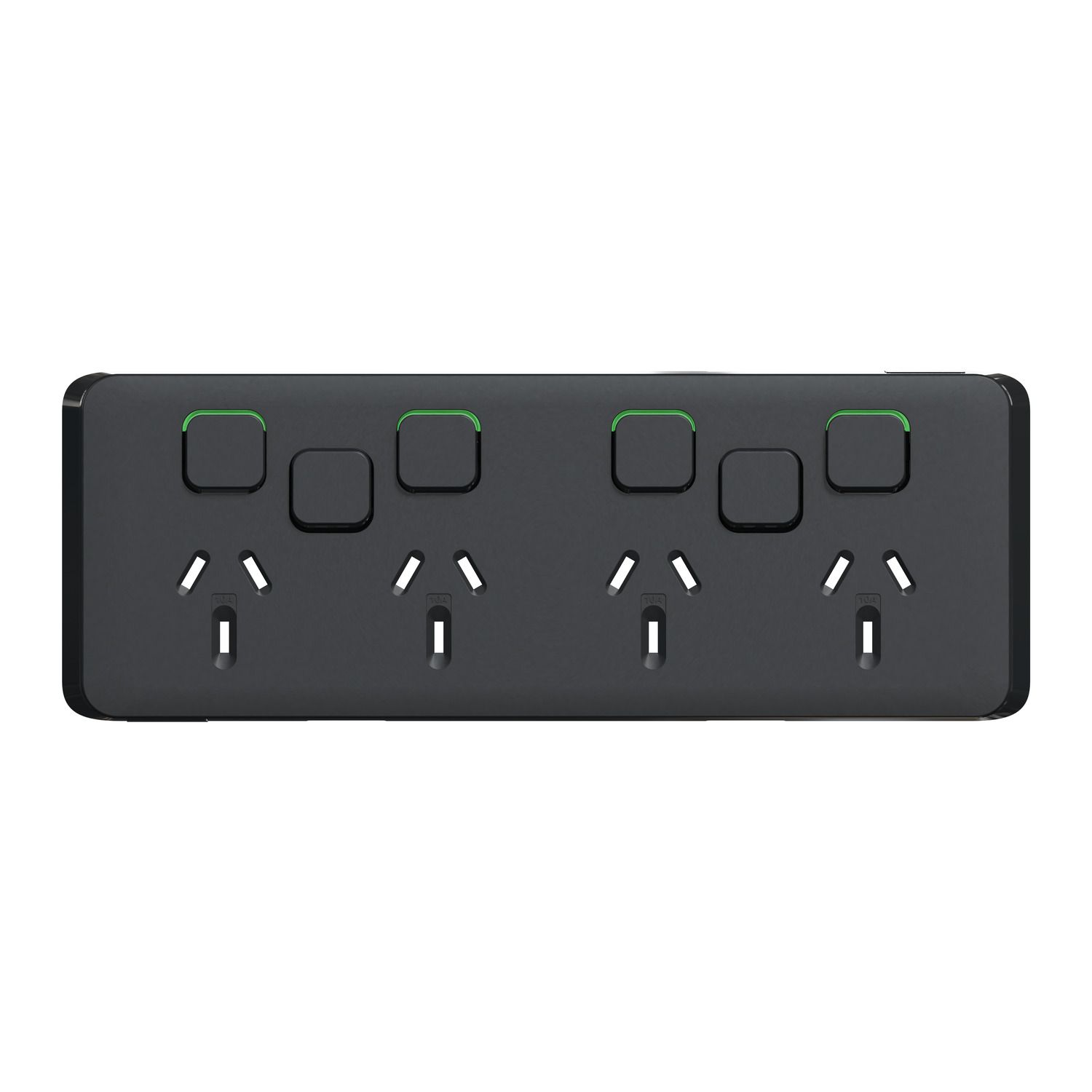 Picture of Skin Socket Switch, Clipsal Iconic, Horizontal Quad, 10A 250V