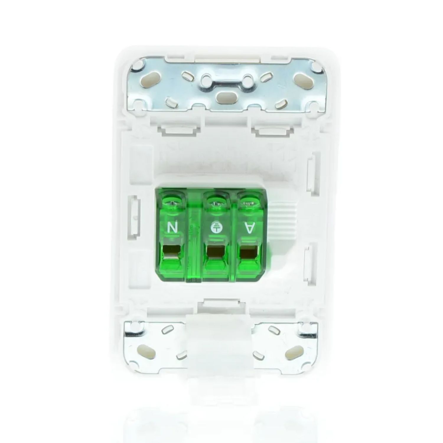 Picture of Single Switch Power Point, Clipsal Iconic, Vertical Mount, 250V, 10A
