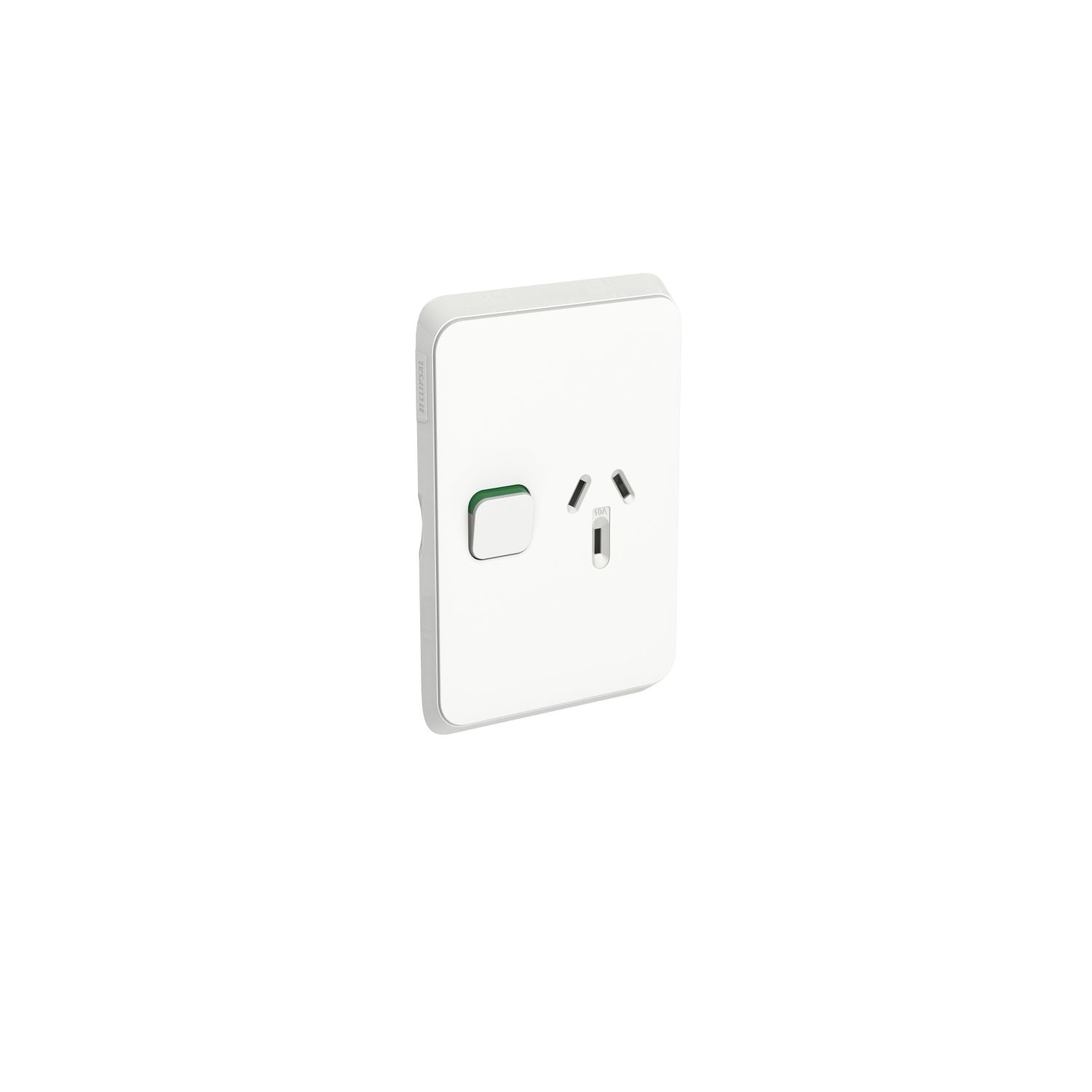 Picture of Single Power Point Skin, Clipsal Iconic, Vertical Mount, 250V, 10A, Clip-On