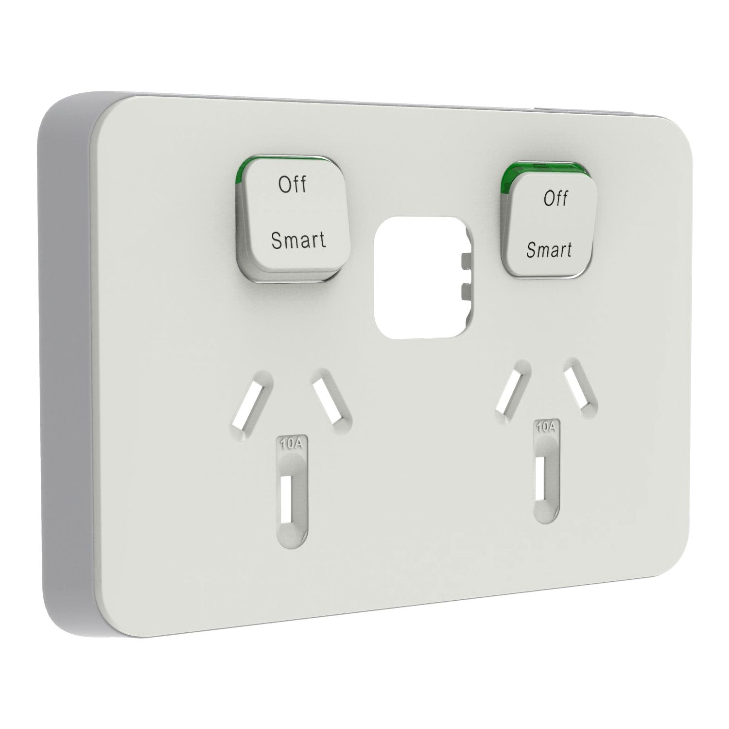 Picture of Skin Connected Socket Wiser, Clipsal Iconic, Horizontal Twin