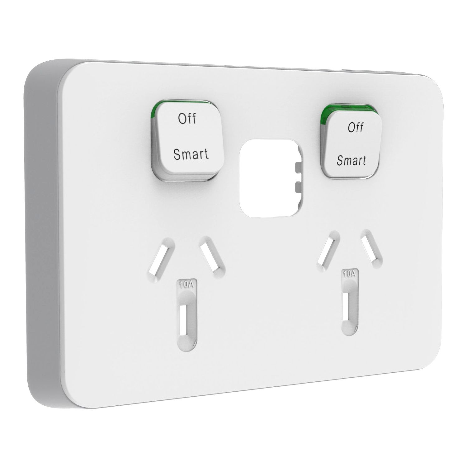 Picture of Skin Connected Socket Wiser, Clipsal Iconic, Horizontal Twin