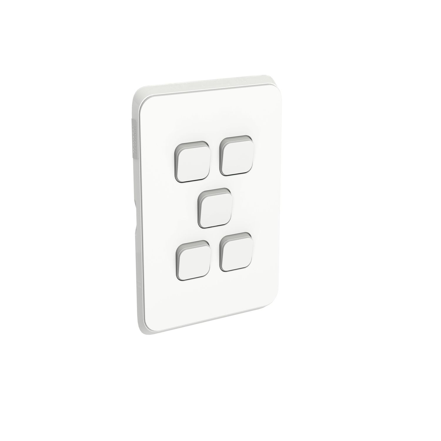 Picture of Gridplate and Skin, Clipsal Iconic, 5 Gang, Vertical/Horizontal