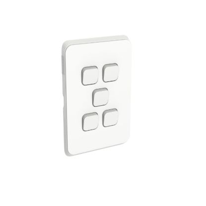 Picture of Gridplate and Skin, Clipsal Iconic, 5 Gang, Vertical/Horizontal