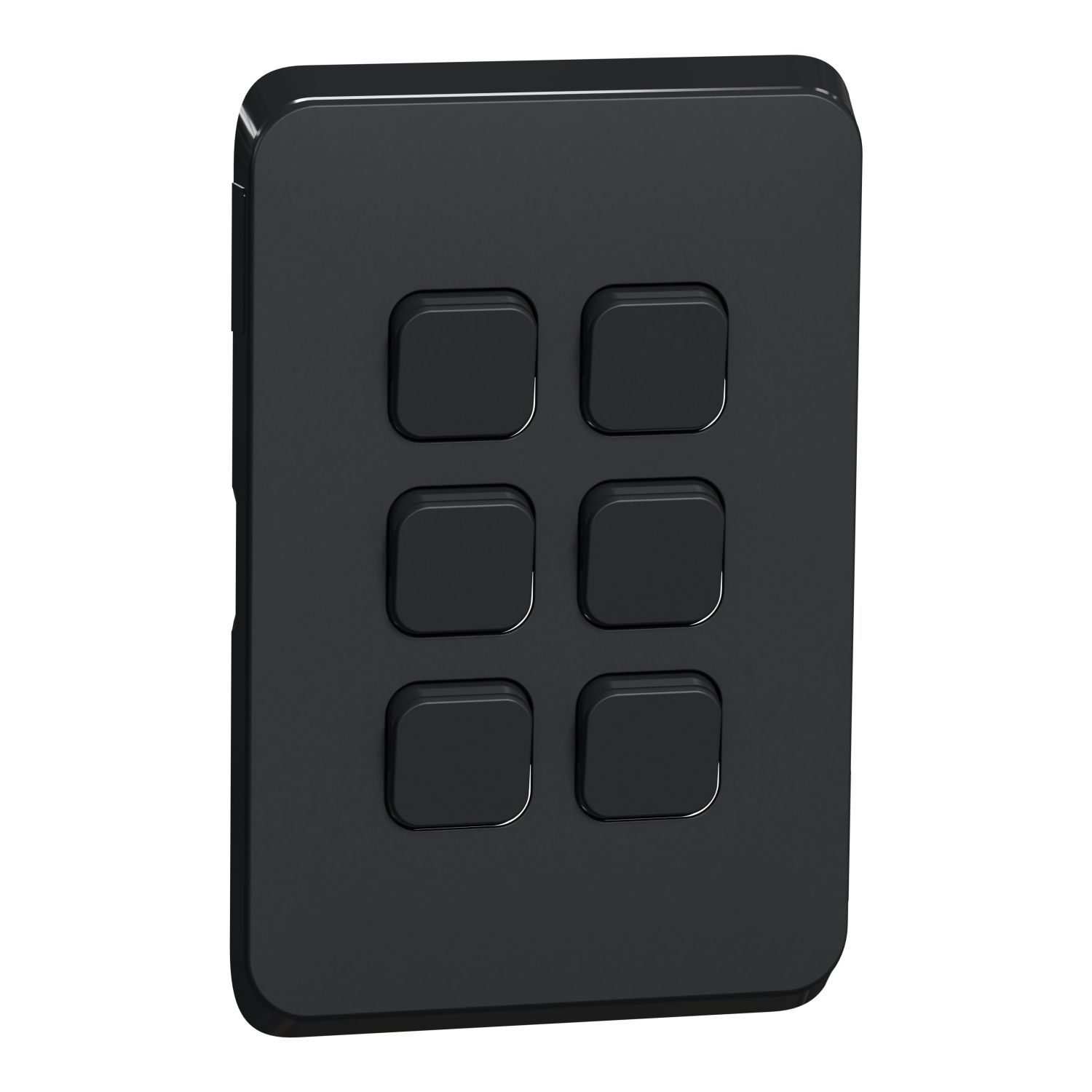 Picture of Switch Plate Skin, Clipsal Iconic, 6 Gang, Horizontal/Vertical Mount