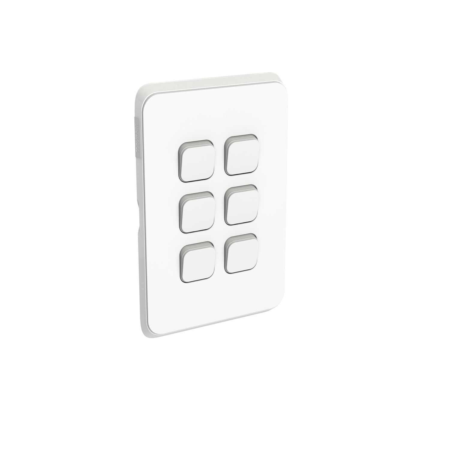 Picture of Gridplate and Skin, Clipsal Iconic, 6 Gang, Vertical/Horizontal