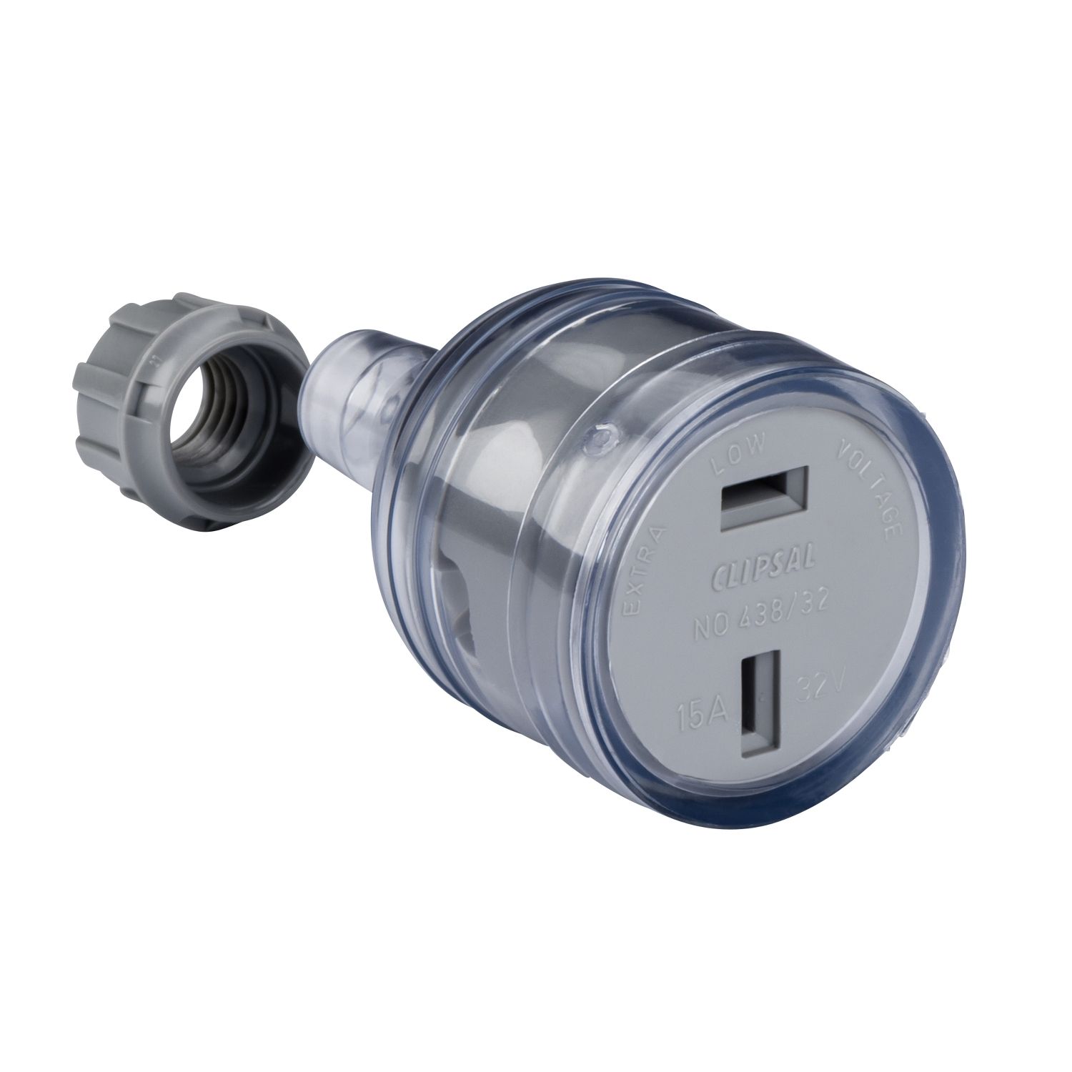 Picture of Flexible Cord Extension Socket, Standard Series, 32VAC, 10A, 2 PIN ParAllel