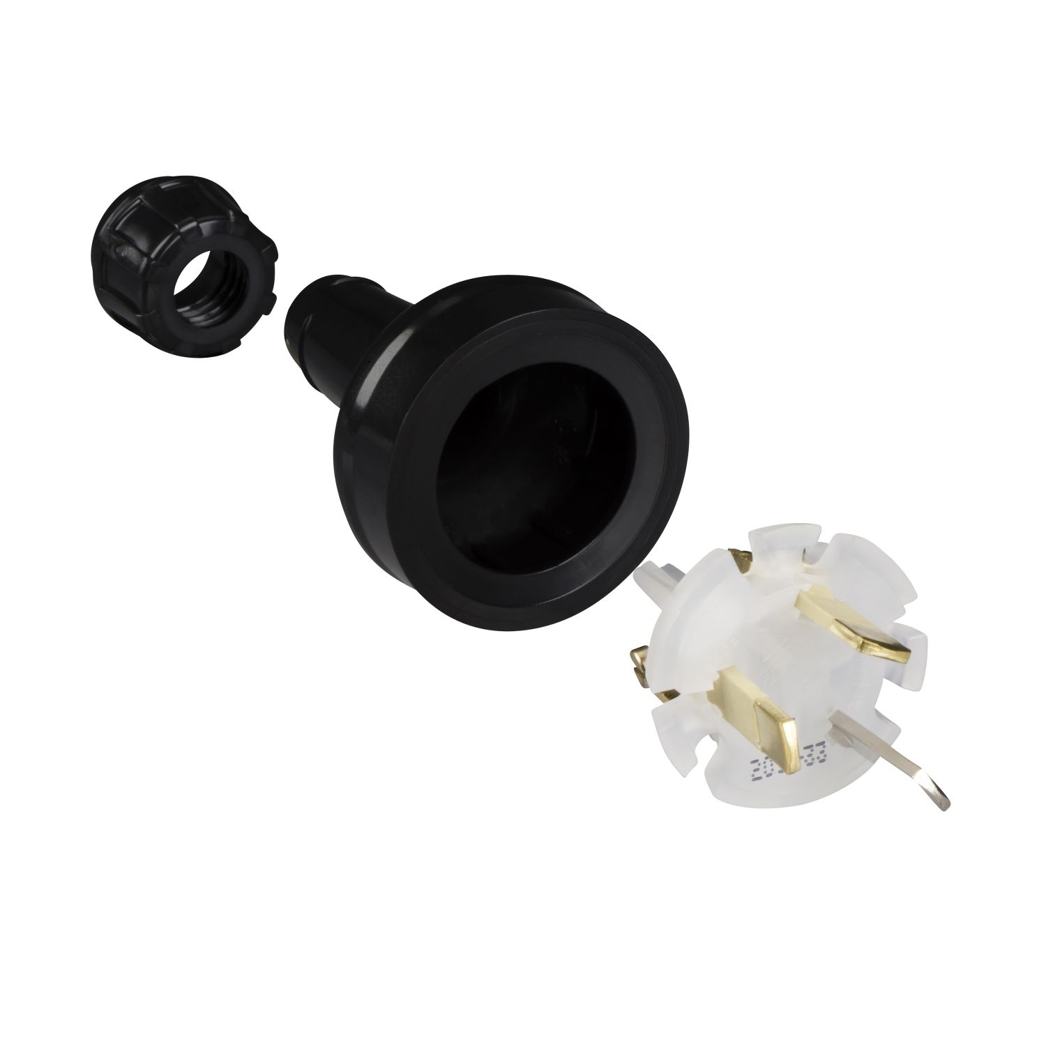 Picture of Plug Top, Standard Series, Straight, 3 PIN, 10A, 250V