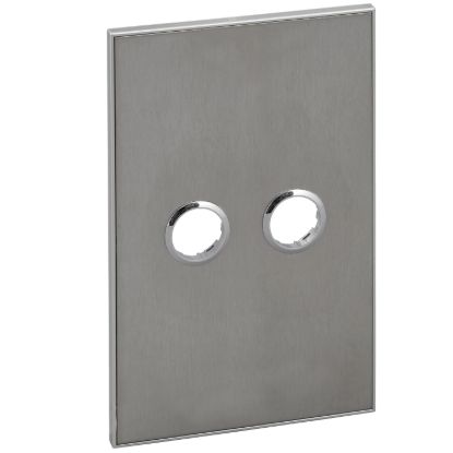 Picture of Glass Fascia, C-Bus Control and Management System, 2 Gang, Saturn Series, Rectangular