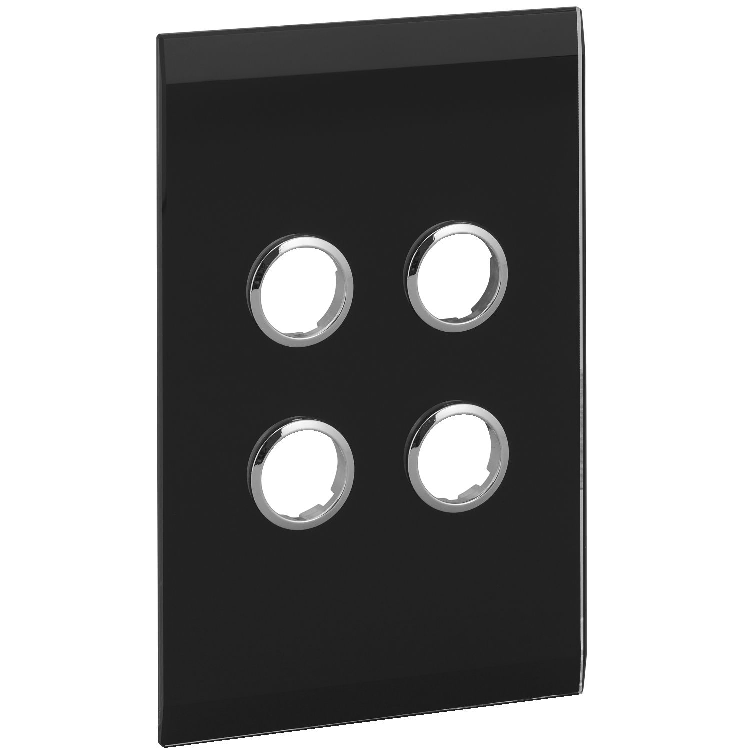 Picture of Glass Fascia, C-Bus Control and Management System, 4 Gang, Saturn Series, Rectangular