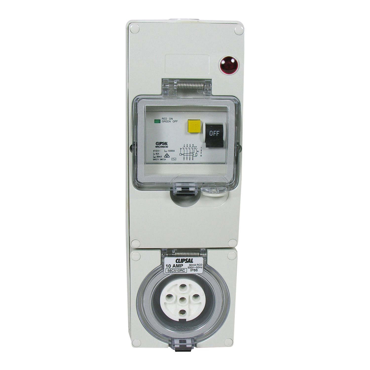 Picture of Socket Outlet, Clipsal - 56 Series, IP66 Blk Pl Less Enclosure