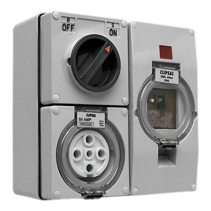 Picture of Switched Socket, Clipsal - 56 Series, RCD