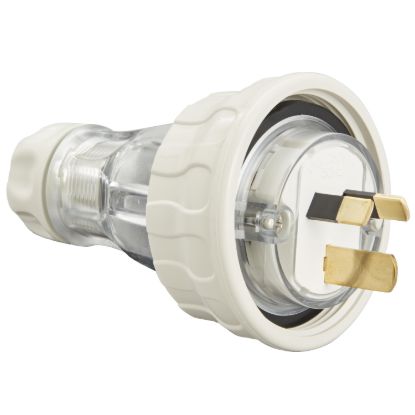 Picture of Plug Top, Clipsal - 56 Series, Straight, 3 Flat PIN, 15A, 250V, IP66