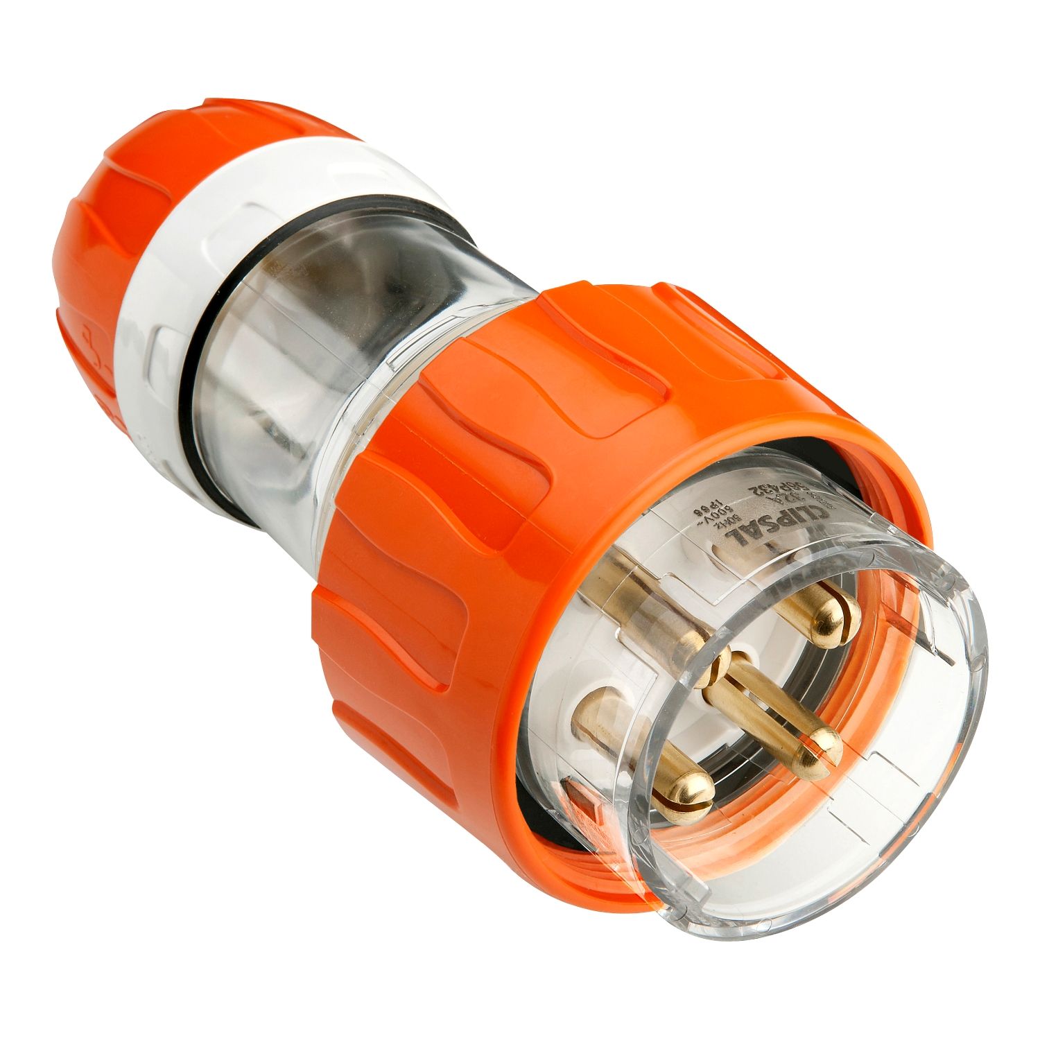 Picture of Straight Plug, Clipsal - 56 Series, IP66, 500V 32A - 4 Round Pins