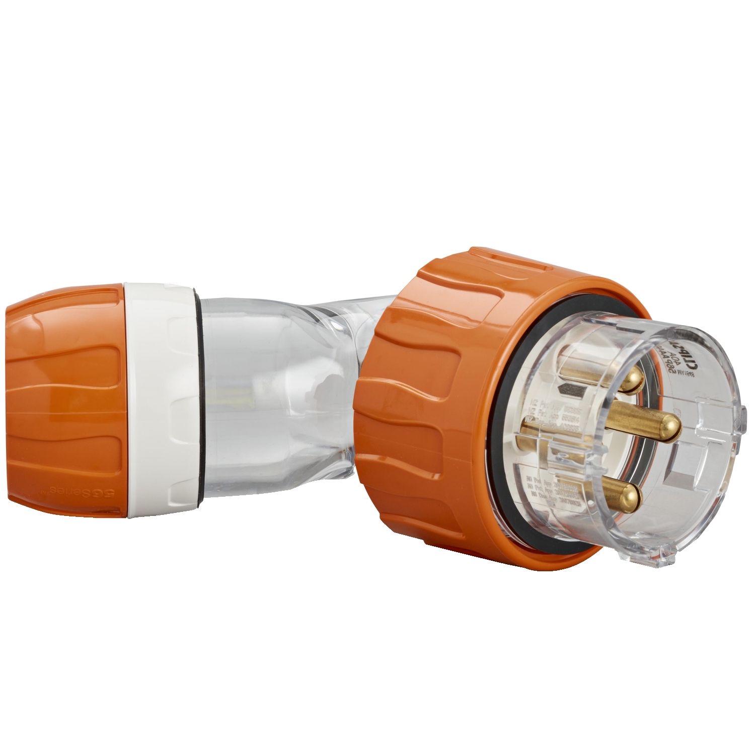 Picture of Angled Plug, Clipsal - 56 Series, IP66, 500V 40A - 4 Round Pins