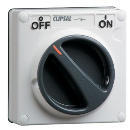 Picture of Surface Switch, Clipsal - 56 Series, IP66 1 Gang 3 Pole 32A Less Enclosure