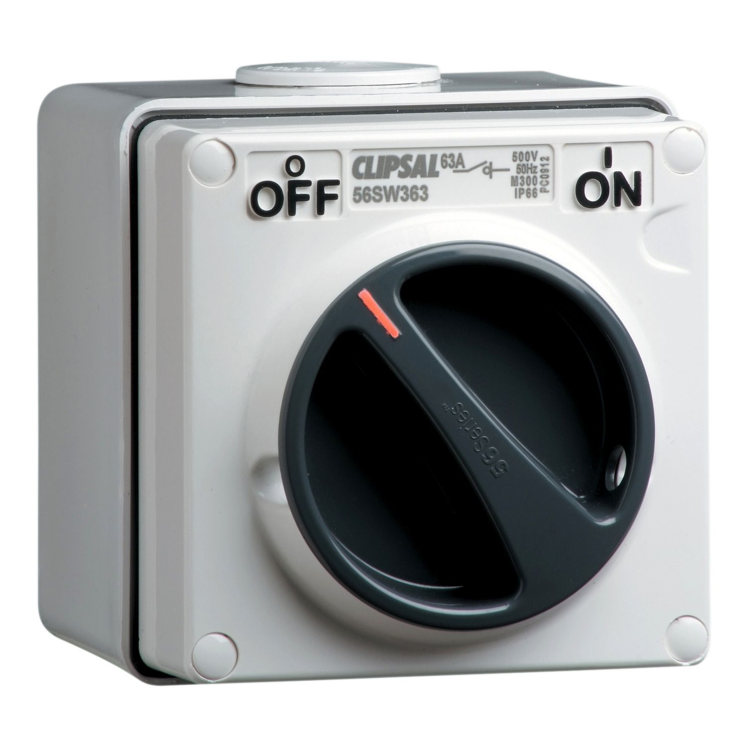 Picture of Surface Switch, Clipsal - 56 Series, 1 Gang, 3 Pole, 500VAC, 63A