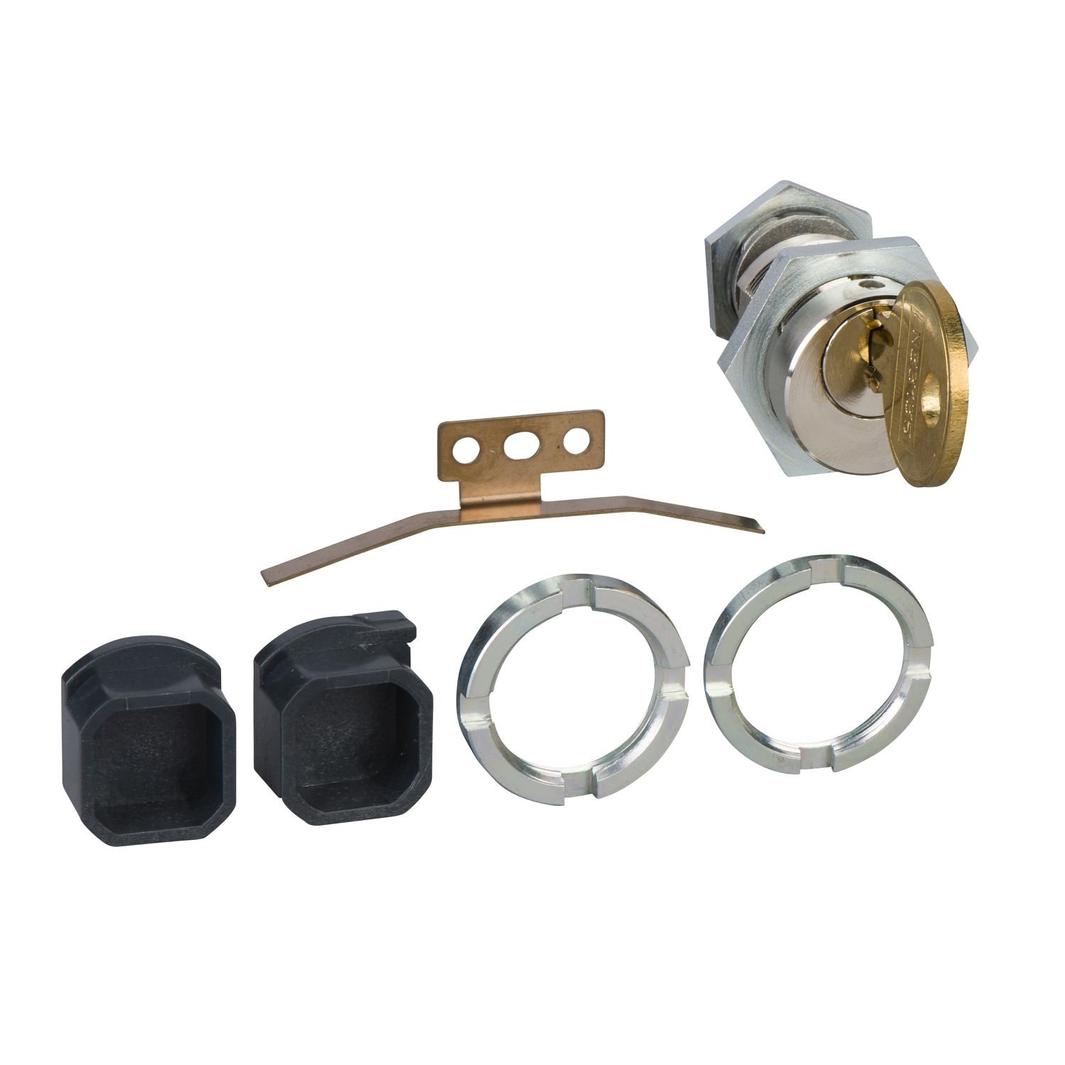 Picture of Chassis locking, MasterPact NT drawout, disconnected position locking, Ronis keylock, 1 lock with 1 key, spare part