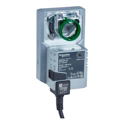 Picture of MD20A Electric Damper Actuator, Modulating, 2-10Vdc, Non-Spring Return, 24Vac/dc, 1m Cable, 20Nm, IP54