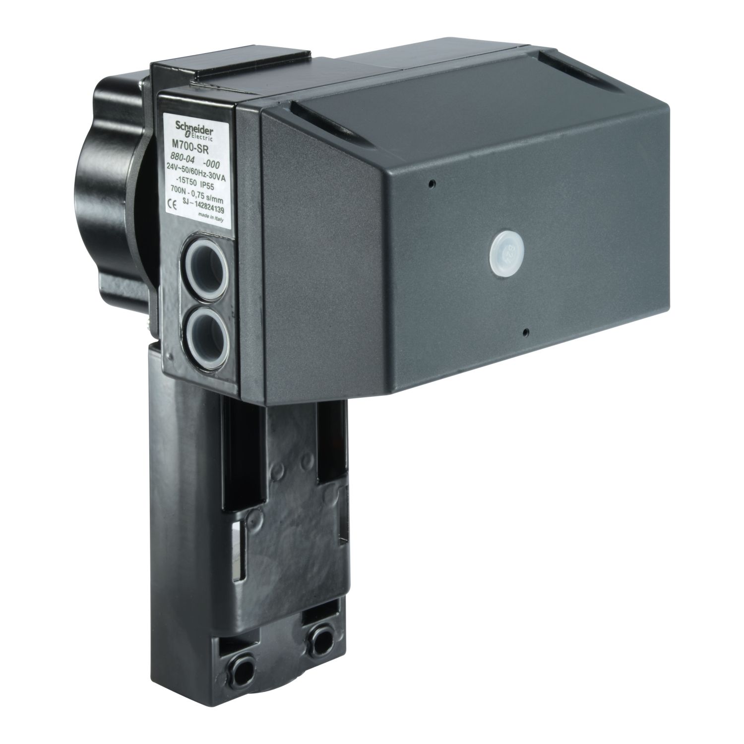 Picture of SpaceLogic M700-SRSD Globe Valve Actuator, Multi-Signal control, Spring Return Stem Down, 24Vac/dc, Terminal Block Electrical Connection, 700N, IP54
