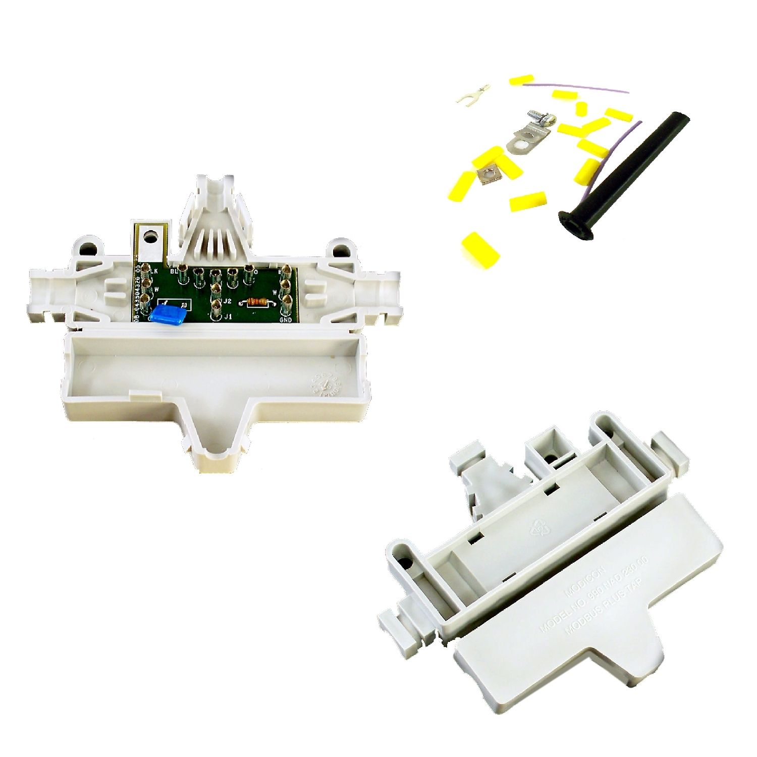Picture of IP20 Modbus Plus junction box with line terminal - Modbus Plus network