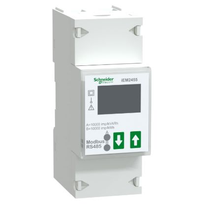 Picture of modular single phase power meter iEM2455 - 230V - 100A with communication Modbus