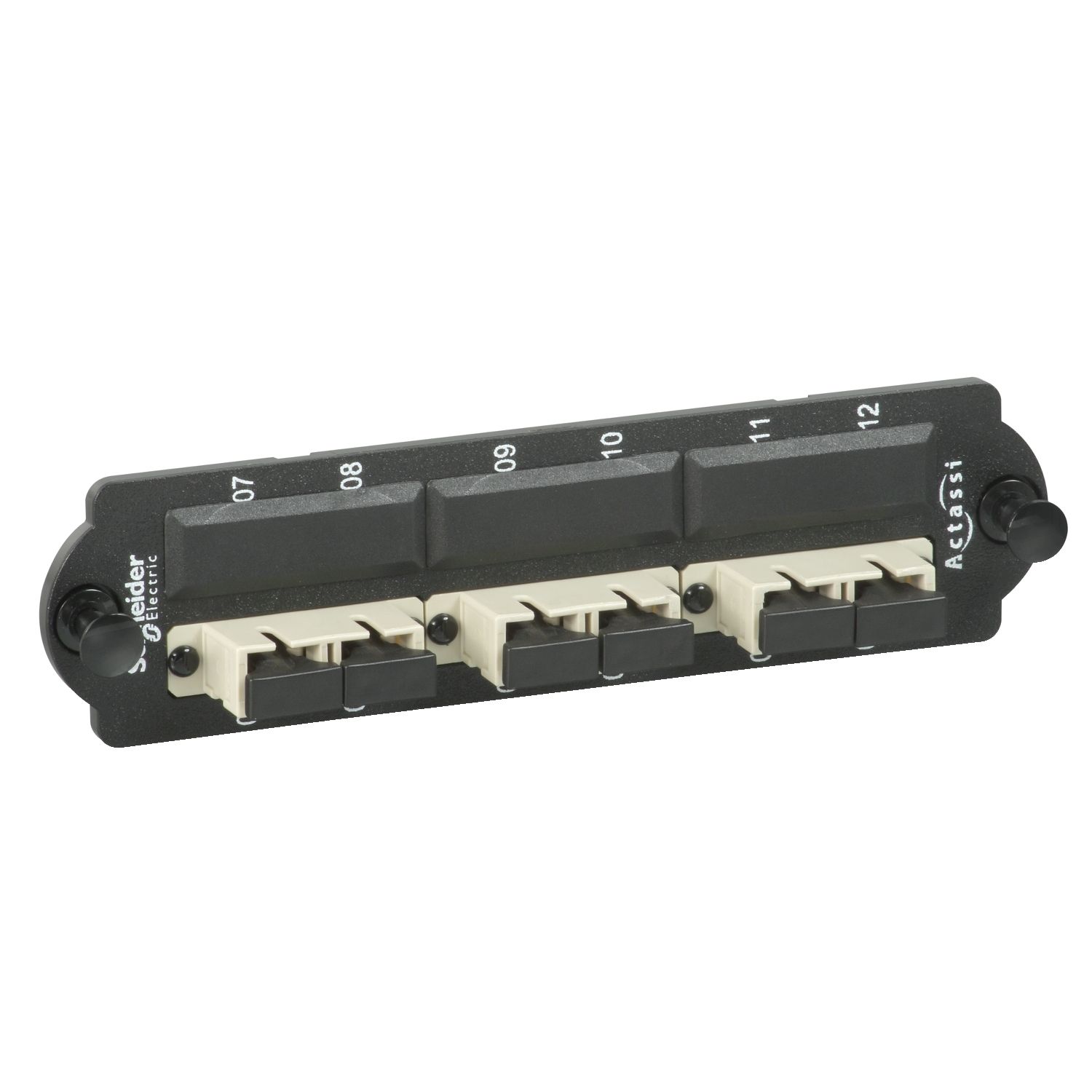 Picture of Front Adapters Plate, Actassi, Fibre Optic with 3 x SC Dplx MM Adapters