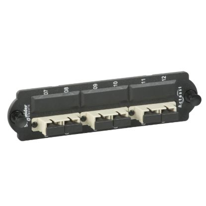 Picture of Front Adapters Plate, Actassi, Fibre Optic with 3 x SC Dplx MM Adapters