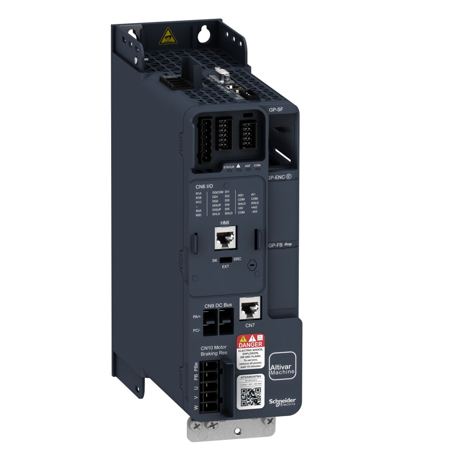 Picture of variable speed drive, Altivar Machine ATV340, 1.5kW, heavy duty, 400V, 3 phases