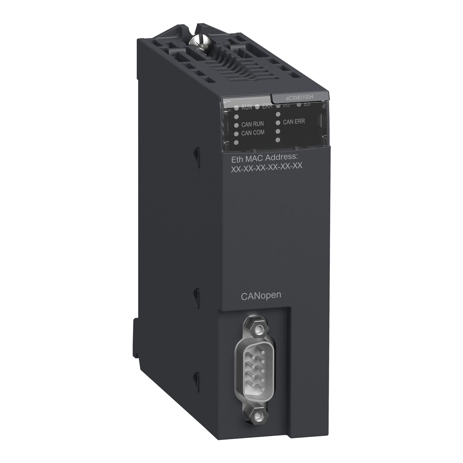 Picture of communication module, Modicon X80, CANopen, master, hardened