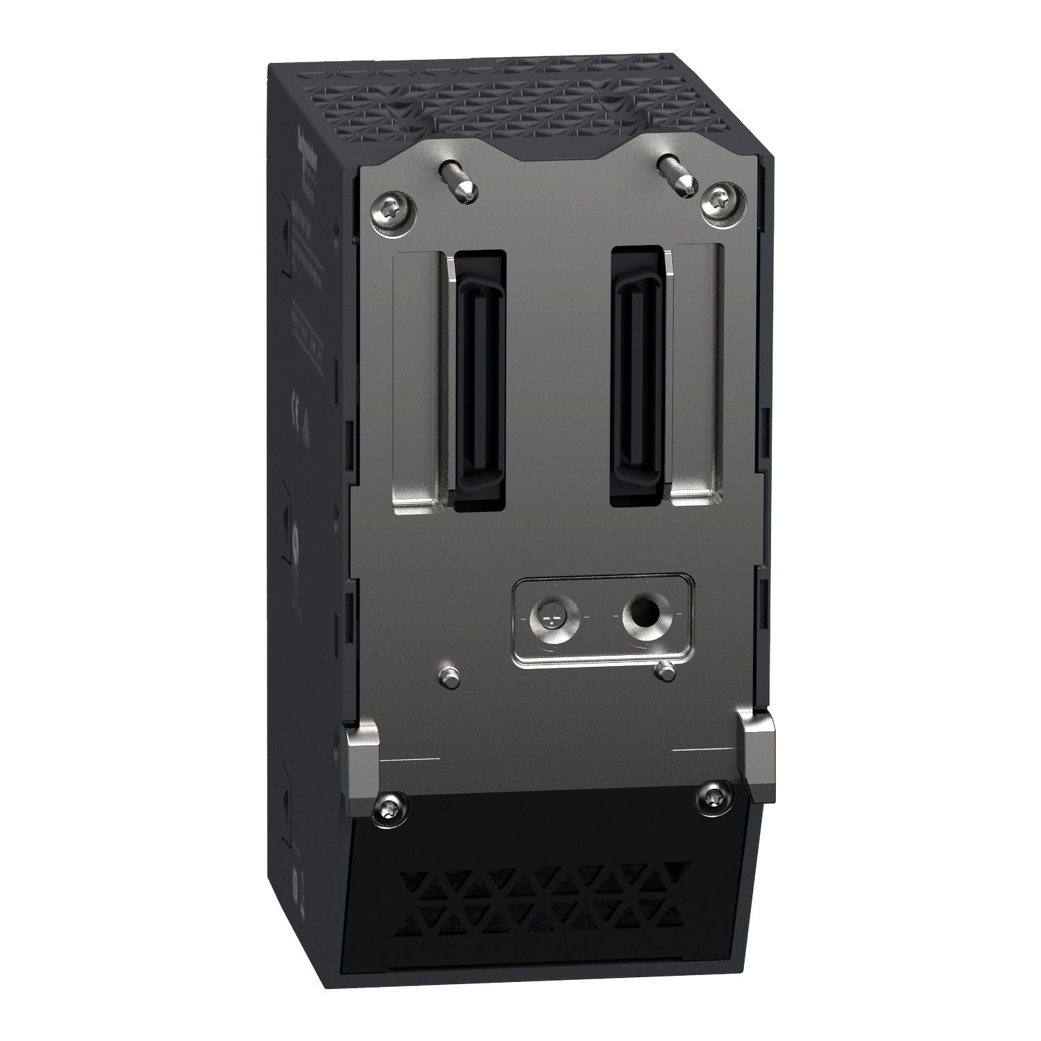Picture of standalone processor, Modicon M580, 4MB, 61 Ethernet devices, 4 local IO racks of 1024 digital, 256 analog, severe environment