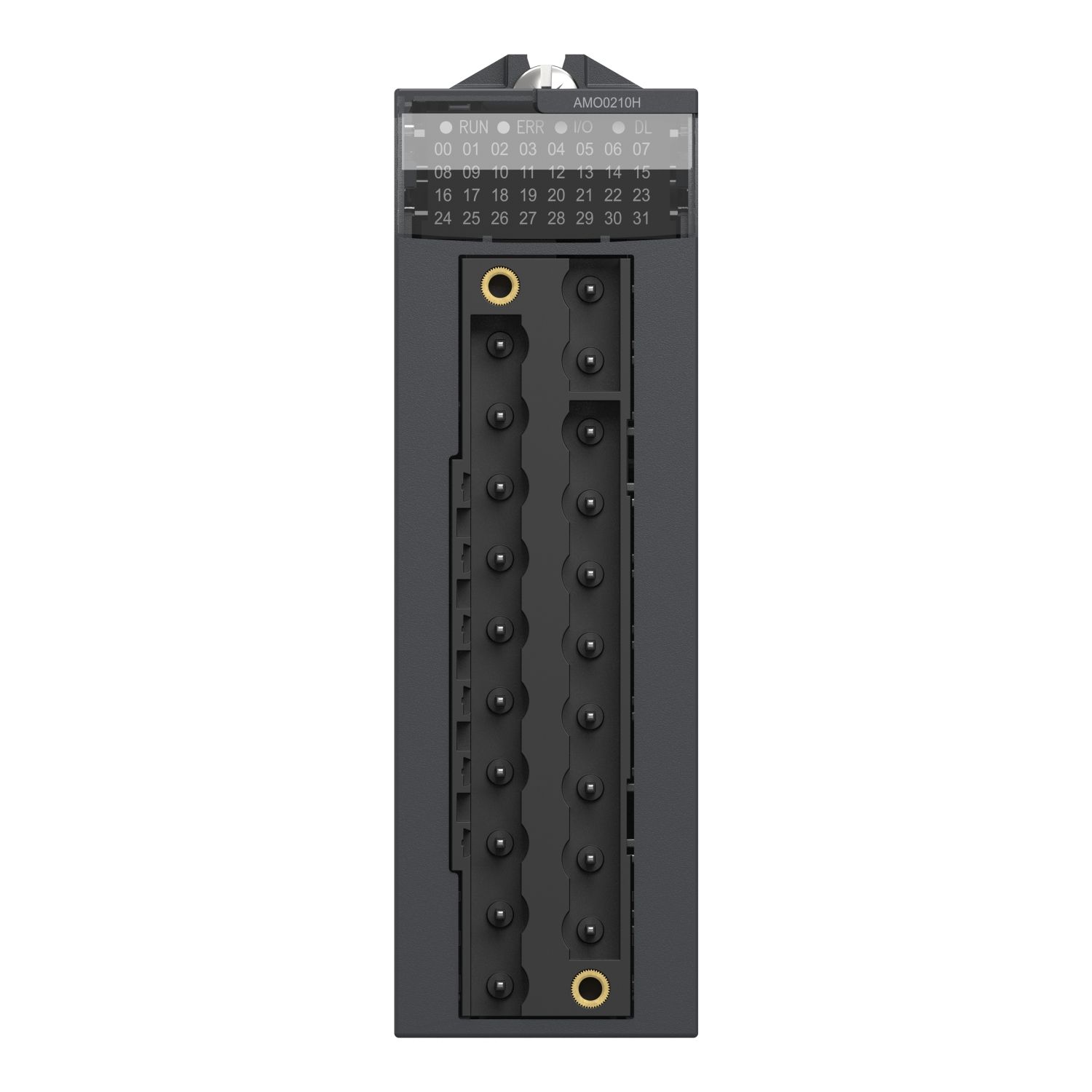 Picture of Analog isolated high level output module, Modicon X80, 2 outputs, 0 to 20mA / 4 to 20mA, 10V positive or negative, for severe environments