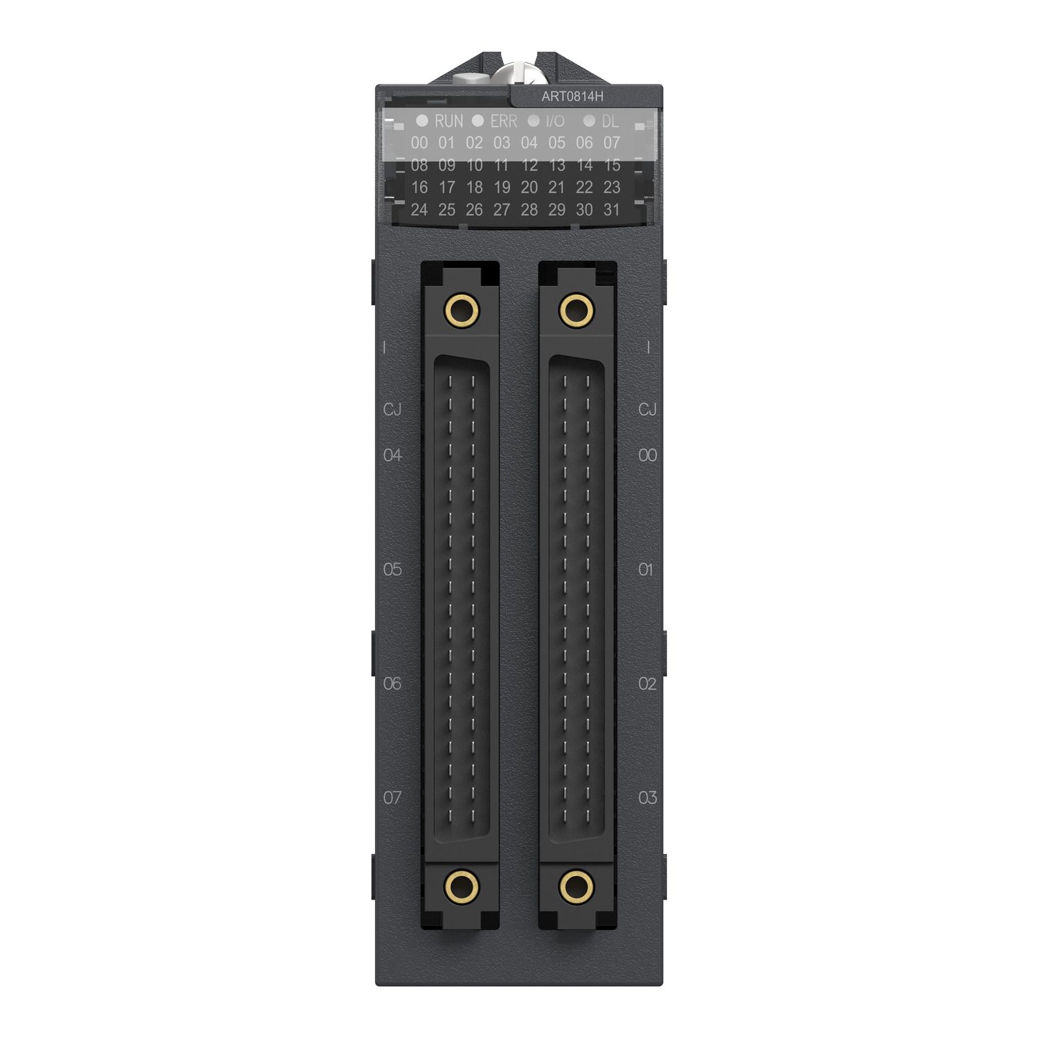 Picture of analog isolated low level input module, Modicon X80, 8 inputs, 40mV positive or negative, for severe environments