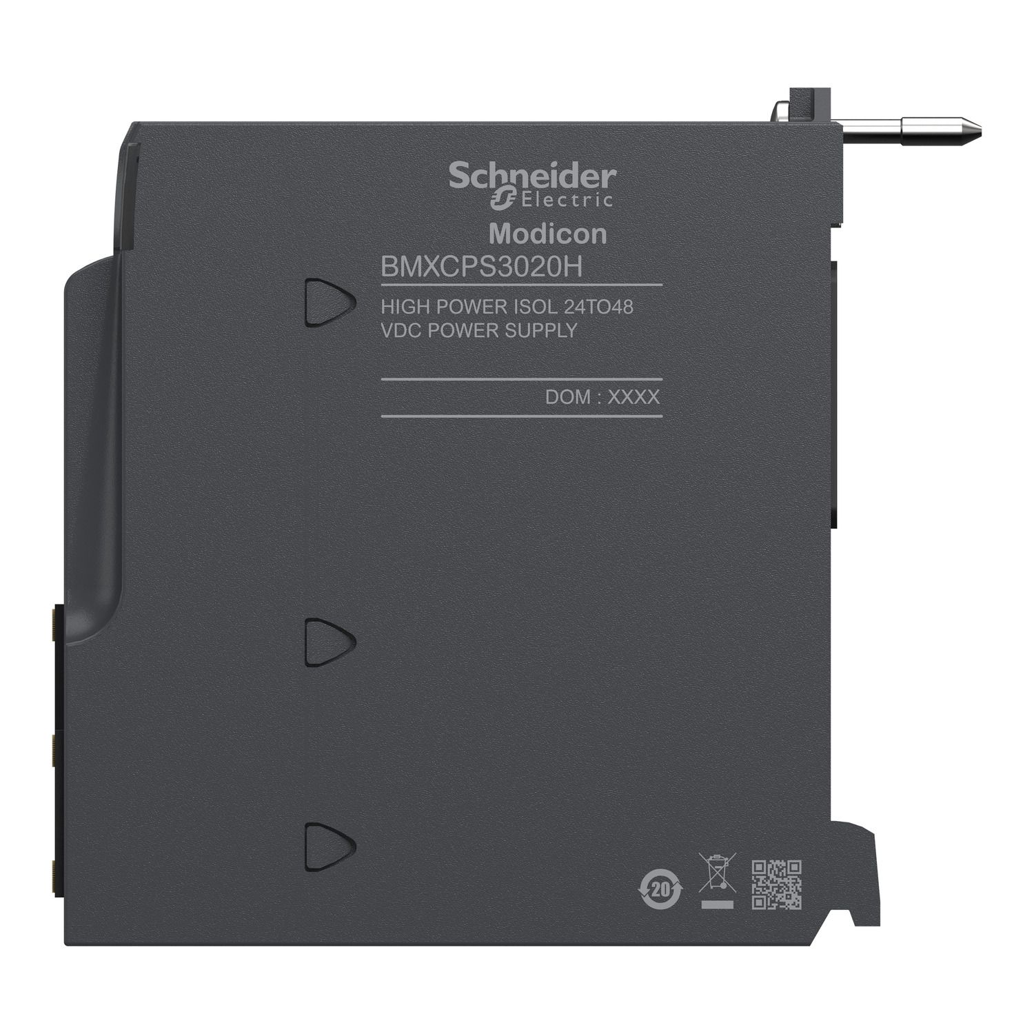Picture of power supply module, Modicon X80, 24 to 48V DC, 31.2W, severe environment