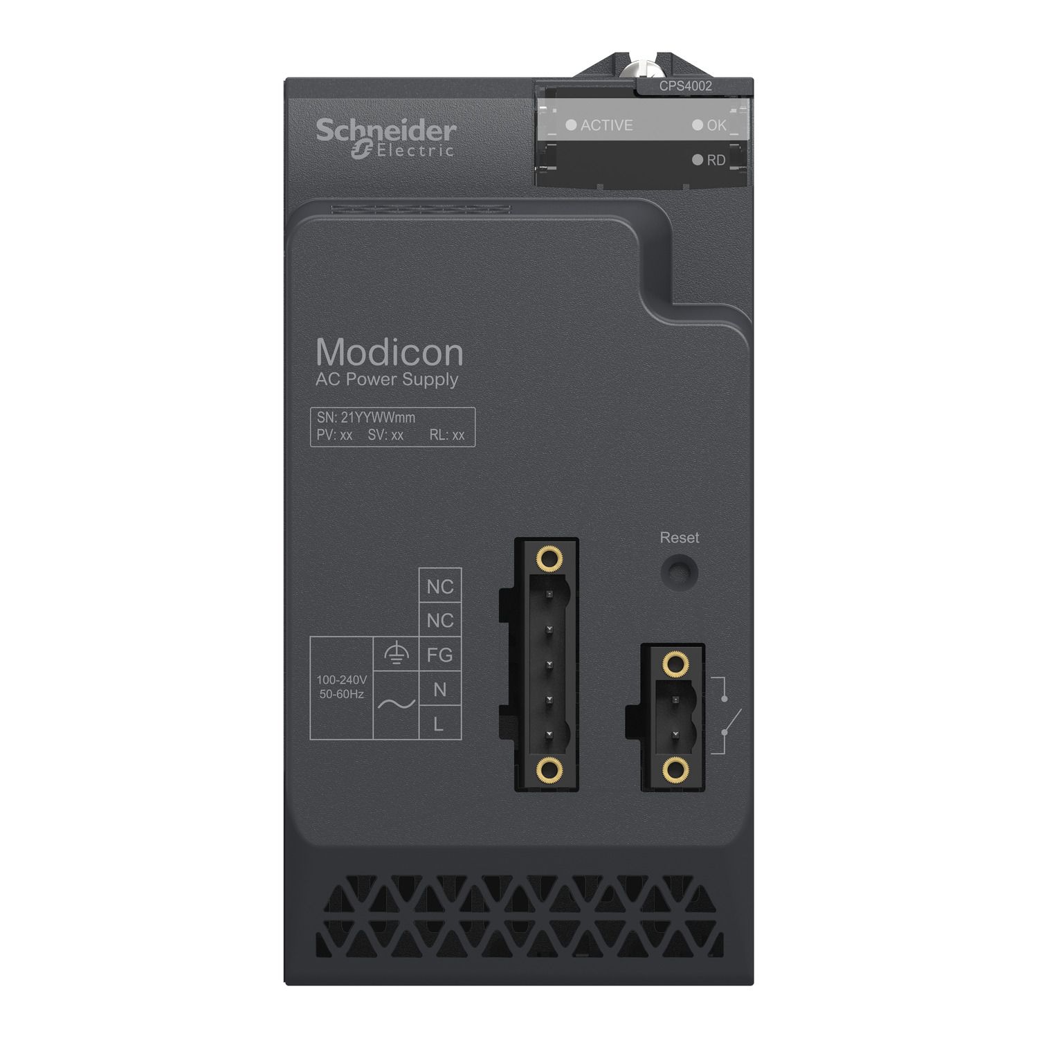Picture of power supply module, Modicon X80, 100 to 240V AC