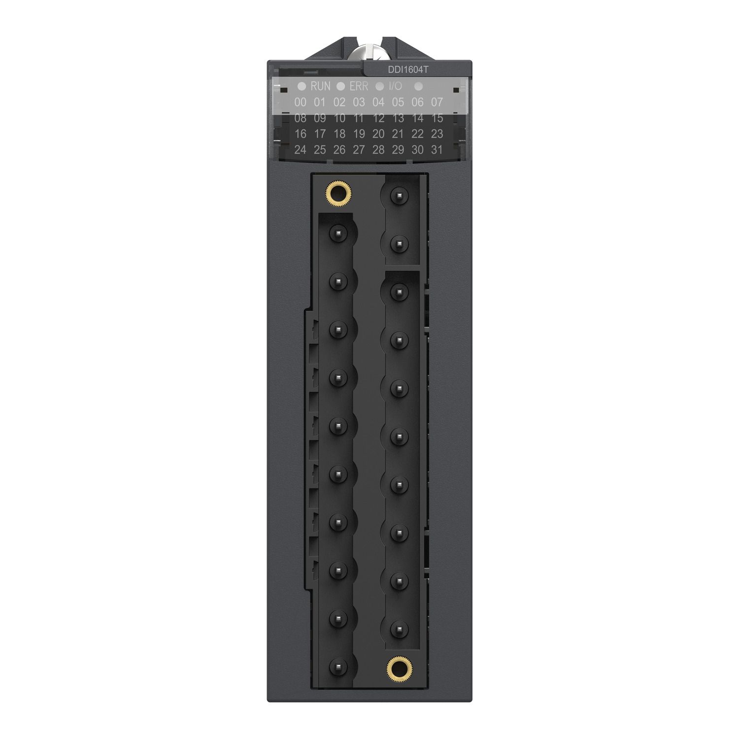 Picture of discrete input module, Modicon X80, 16 inputs, 125V DC positive, extended temperature
