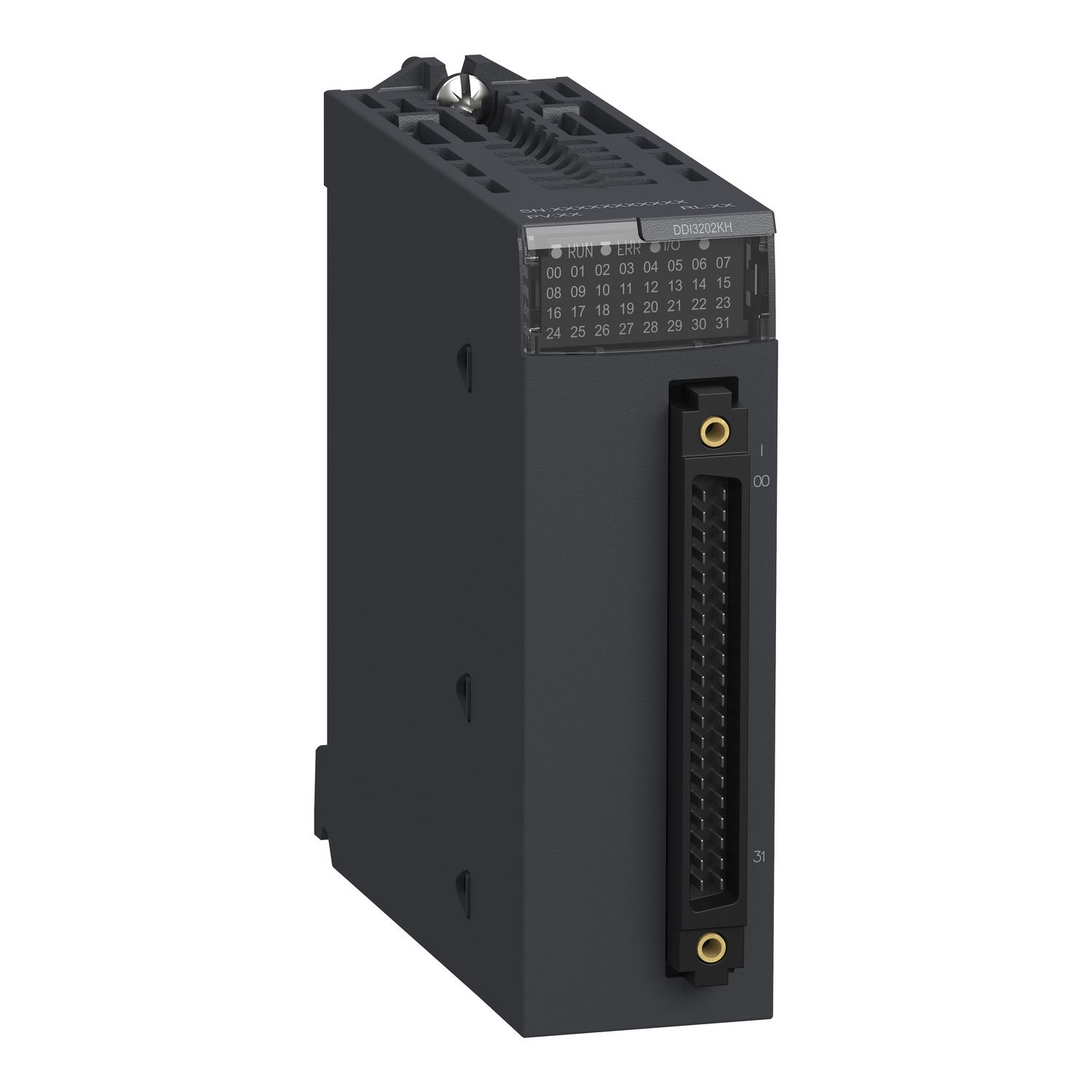 Picture of Discrete input module, Modicon X80, 32 inputs, 24V DC positive, for severe environments