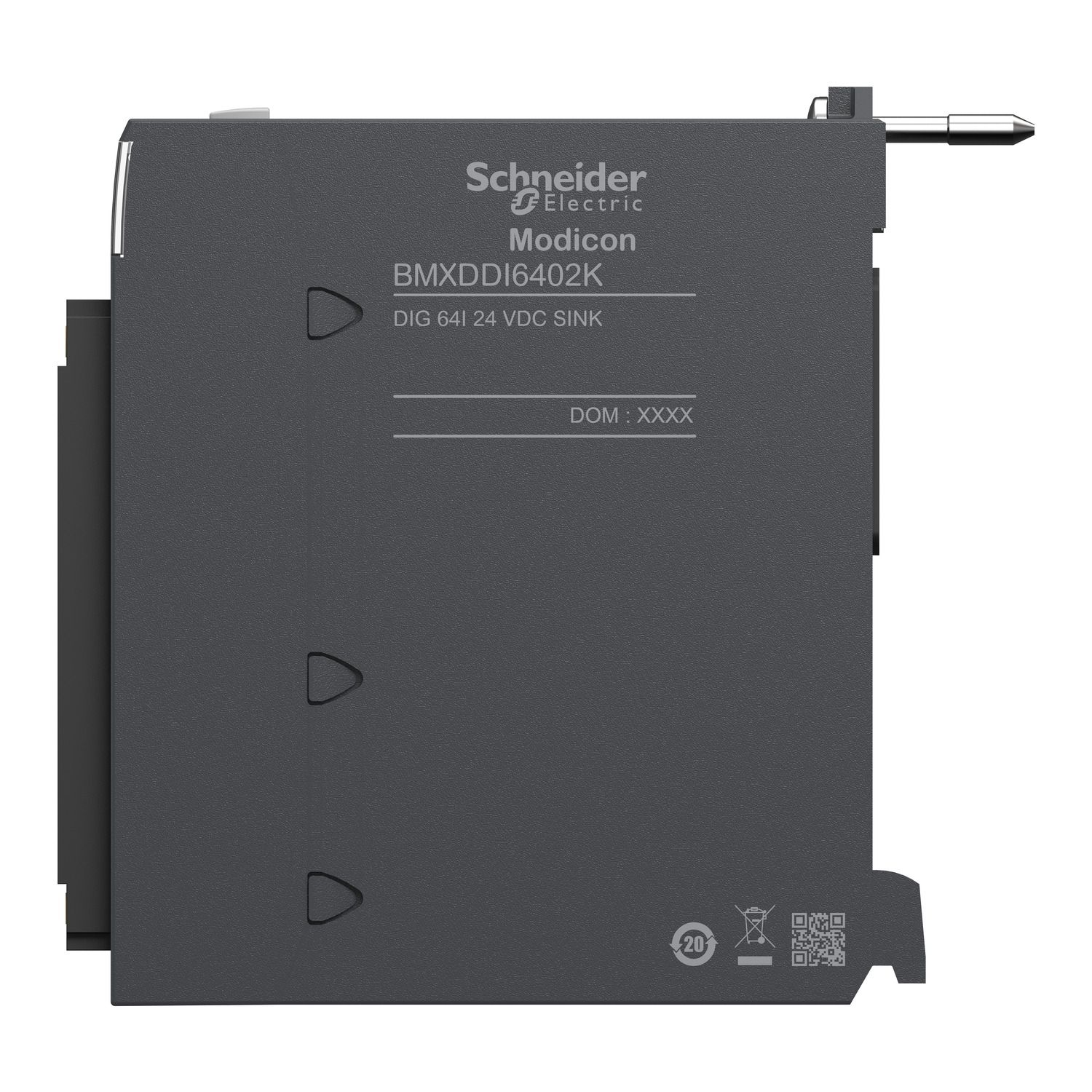 Picture of discrete input module, Modicon X80, 64 inputs, 24V DC positive