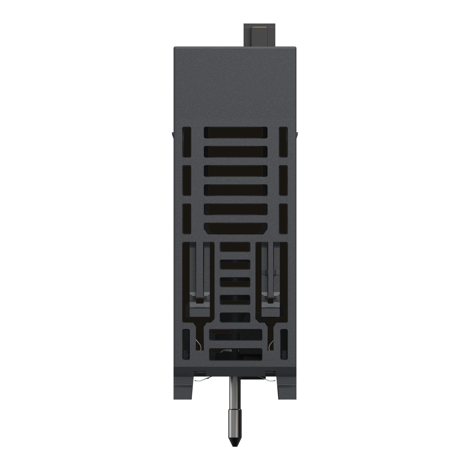 Picture of discrete mixed IO module, Modicon X80, 16 inputs, 16 outputs, 24V DC positive