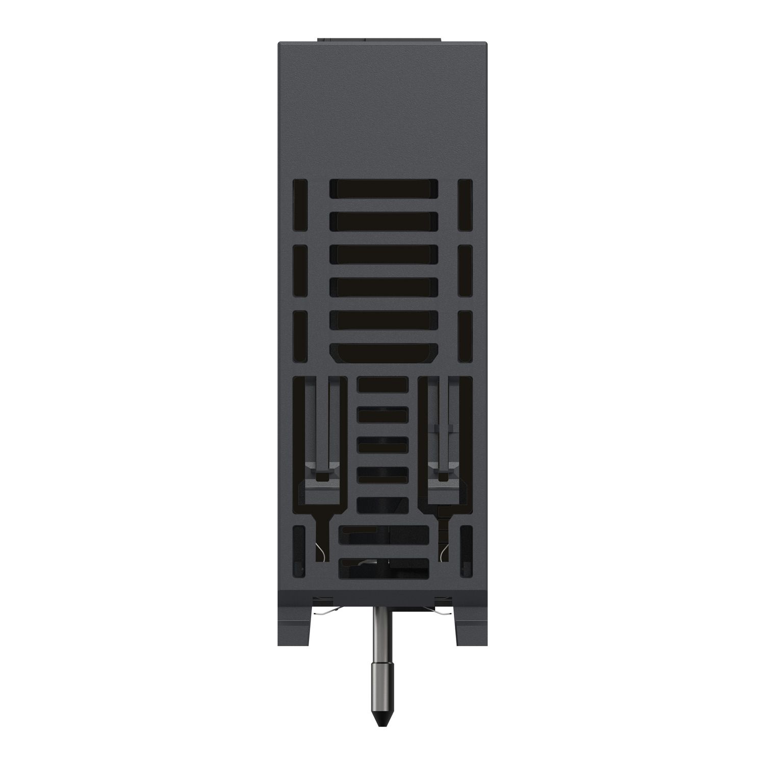 Picture of discrete output module, Modicon X80, 8 NO relay outputs, 100 to 150V DC, extended temperature