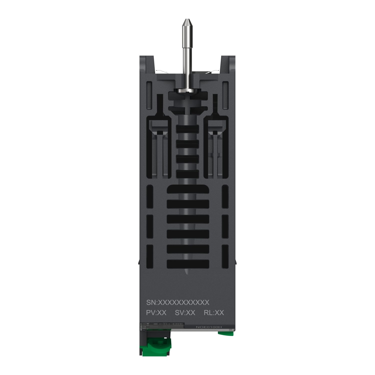 Picture of network module, Modicon M340, Modbus/TCP, 1 x RJ45, flash memory card, for severe environments