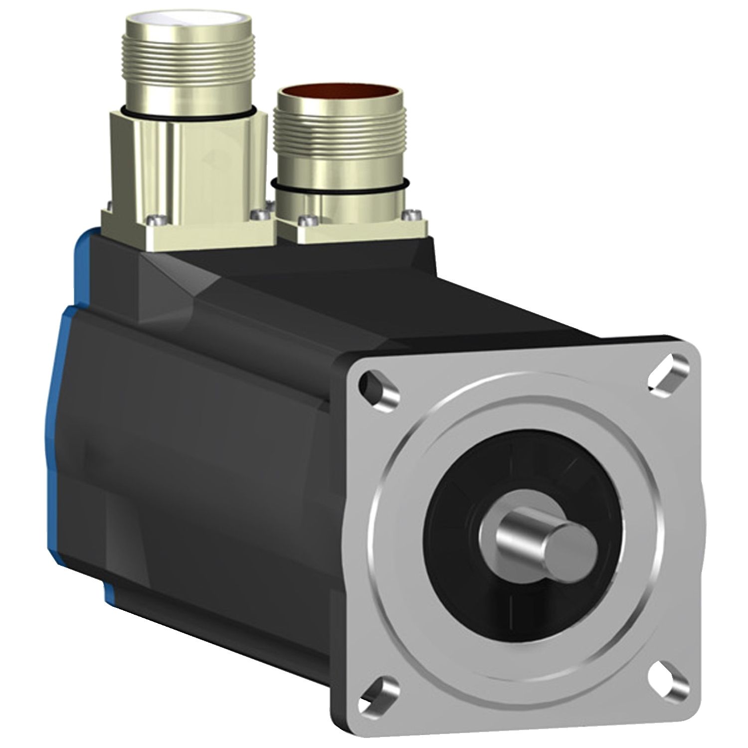 Picture of servo motor BSH, Lexium 05, 2.83N.m, 6000rpm, 70mm, keyed shaft, Sincos single turn, without brake, IP50, straight