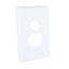 Picture of Socket Outlet Cover Plate, Classic C2000 Series, Horizontal Mount, for Single Socket